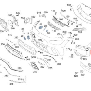 MERCEDES-BENZ AMG GT X290 Front Left Bumper Carrier A2908856102 ORIGINAL