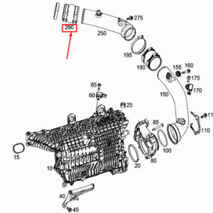 MERCEDES-BENZ CLS C257 Engine Charged Air Line Boot A2560940700 ORIGINAL