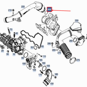 MERCEDES-BENZ A W177 Engine Charged Air Line O-Ring A0009974907 ORIGINAL