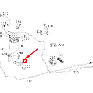 MERCEDES-BENZ CLA C117 Fuel Filter Fastening Bracket A6450920240 ORIGINAL