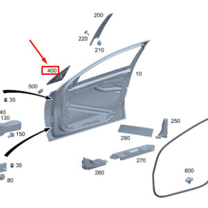 MERCEDES-BENZ C S206 Left Outside Mirror Seal A2068110100 ORIGINAL