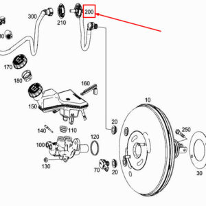 MERCEDES-BENZ A W177 Brake Booster Vacuum Line A1774300100 ORIGINAL
