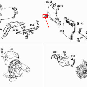 MERCEDES-BENZ S W222 Front Engine Soundproofing A6562260800 ORIGINAL