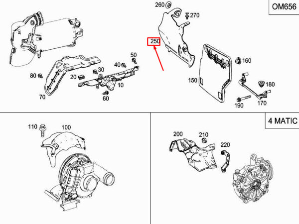 MERCEDES-BENZ S W222 Front Engine Soundproofing A6562260800 ORIGINAL