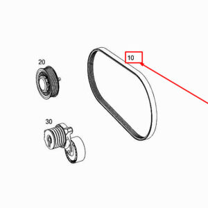 MERCEDES-BENZ CITAN W415 Engine Poly-V-Belt A2009930196 ORIGINAL