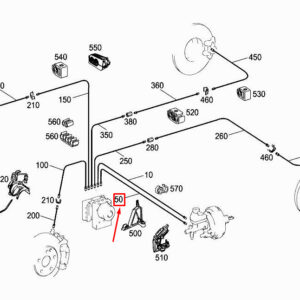 MERCEDES-BENZ E Cabrio A207 Brake Line A2074203926 ORIGINAL
