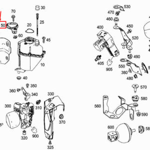 MERCEDES-BENZ S W222 Engine Oil Tank Retaining Ring A2223270011 ORIGINAL