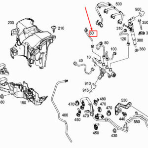 MERCEDES-BENZ CITAN W415 Fuel Pressure Line A6070700833 ORIGINAL