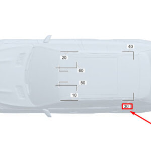 MERCEDES-BENZ EQC Rear Release Wiring Harness A2535405301 ORIGINAL