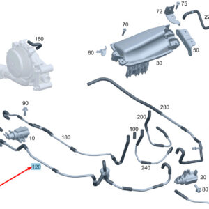 MERCEDES-BENZ C W204 Vacuum Line A6510705132 ORIGINAL