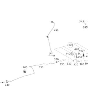 MERCEDES-BENZ S W222 Independent Heating Fuel Line LHD A2224760003 ORIGINAL