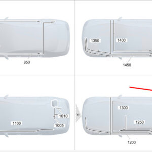 MERCEDES-BENZ S W223 Rear Camera Soiling Prevent Wiring A2235403755 ORIGINAL