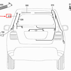 MERCEDES-BENZ R W251 Rear Panel Door Left Wiring Harness A2514406635 ORIGINAL