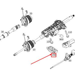 MERCEDES-BENZ S W222 Steering Column Knee Bolster A2226890048 ORIGINAL