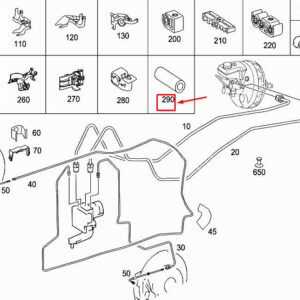 MERCEDES-BENZ R W251 Hose To Brake Line A6259972782 ORIGINAL