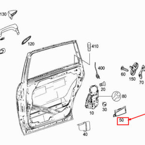 MERCEDES-BENZ R W251 Rear Right Inner Door Cover A2517660491 ORIGINAL