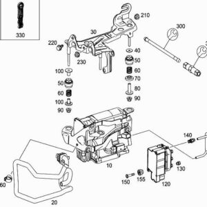 MERCEDES-BENZ C Coupe C205 Compressed Air Line A2053270000 ORIGINAL