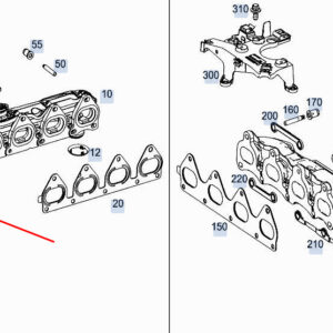 MERCEDES-BENZ A W177 Particulate Filter Bracket A6541420140 ORIGINAL