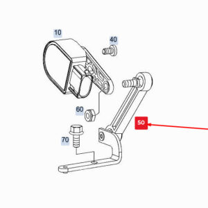 MERCEDES-BENZ GLE W167 Rear Right Link Rod A1673206200 ORIGINAL