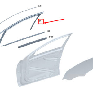 MERCEDES-BENZ C S206 Front Left Door Window Guide A2067250500 ORIGINAL
