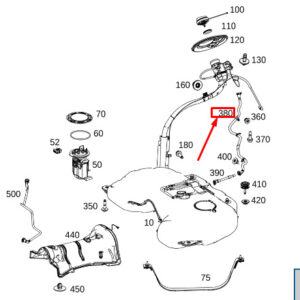 MERCEDES-BENZ GLS X167 Fuel Bleed Line A1674701901 ORIGINAL