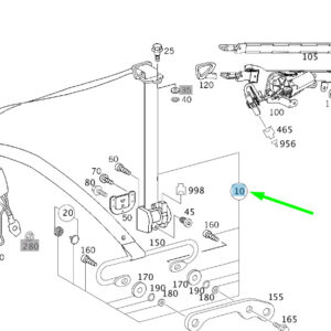 MERCEDES-BENZ CLK C209 Front Seat Belt A20986025859C94 ORIGINAL