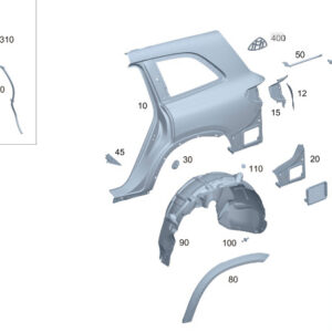 MERCEDES-BENZ GLS X167 Left Fender Vent Grille A1678308301 ORIGINAL