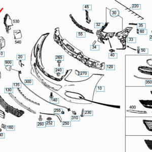 MERCEDES-BENZ S-CLASS W222 Front Right Air Duct A2228850263 ORIGINAL
