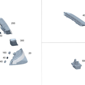 MERCEDES-BENZ S W223 Rear Tail Light Seal A2238262700 ORIGINAL
