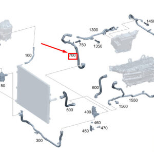 MERCEDES-BENZ S W223 Engine Coolant Line A2235012901 ORIGINAL