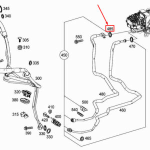 MERCEDES-BENZ S W222 Rear Damper Suction Line Seal Ring A0239976445 ORIGINAL