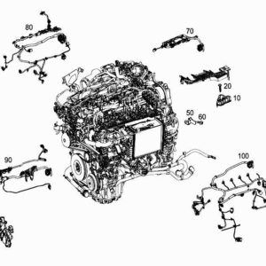 MERCEDES-BENZ S W222 Engine Cable Duct A6541592200 ORIGINAL