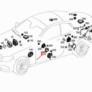 MERCEDES-BENZ E C238 Front Left Speaker Mounting Bracket A2385452000 ORIGINAL