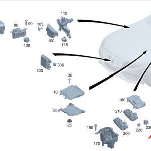 MERCEDES-BENZ C S206 Engine Compartment Relay Unit A2239060202 ORIGINAL