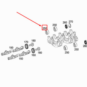 MERCEDES-BENZ ML W166 Differential Shaft Outer Ring A6519810380 ORIGINAL