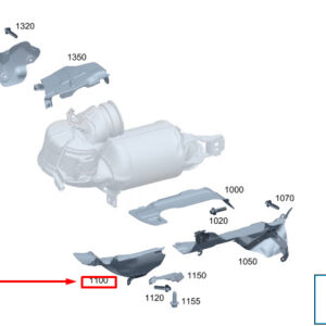MERCEDES-BENZ S W223 Exhaust System Screening Plate A2562034800 ORIGINAL