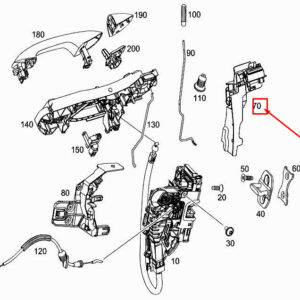 MERCEDES-BENZ GLC X253 Front Left Door Bearing Bracket A2537230114 ORIGINAL