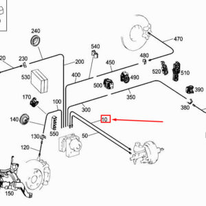 MERCEDES-BENZ A W177 Brake Line A2474200026 ORIGINAL