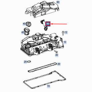 MERCEDES-BENZ A W177 Engine Breather Hose A6540107703 ORIGINAL
