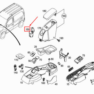 MERCEDES-BENZ CITAN W415 Ashtray A4158130002 ORIGINAL