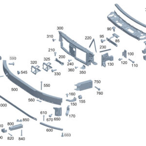 MERCEDES-BENZ C W206 Front Center Bumper Bracing A2066226300 ORIGINAL