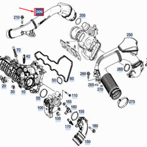 MERCEDES-BENZ A W177 Engine Charged Air Line A2820980007 ORIGINAL