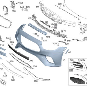 MERCEDES-BENZ E C238 Front Left Bumper Holder A2388857300 ORIGINAL