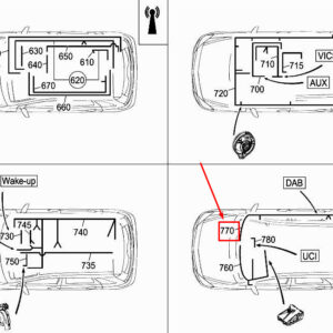 MERCEDES-BENZ B W246 Digital Radio Wiring Harness A2465407500 ORIGINAL