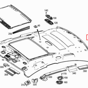 MERCEDES-BENZ CLS C257 Rear Right Roof Absorber A2576924400 ORIGINAL
