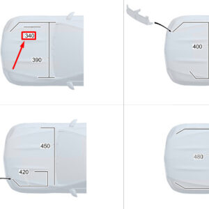MERCEDES-BENZ CLA C118 Engine Compartment Wiring Harness A1775401125 ORIGINAL