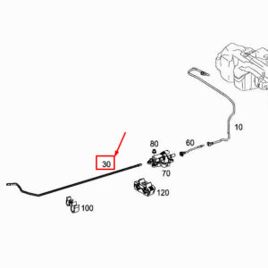MERCEDES-BENZ C Coupe C205 Fuel Feed Line A2054700064 ORIGINAL