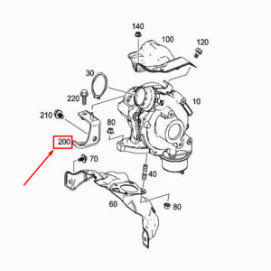 MERCEDES-BENZ CITAN W415 Turbocharger Bracket A6070960041 ORIGINAL
