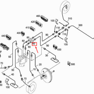 MERCEDES-BENZ CITAN W415 Brake Line Connection A4154280031 ORIGINAL