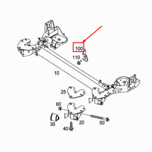 MERCEDES-BENZ CITAN W415 Rear Cross Member Bracket A4153510200 ORIGINAL